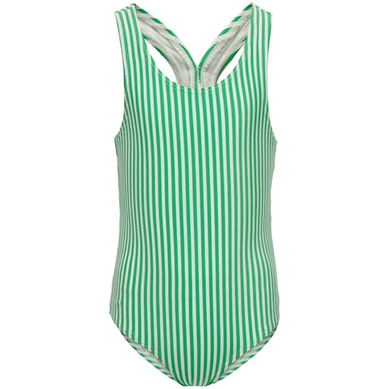 Soft Layers Comfortable Wear Choices Kids ONLY Kelly Green Kitty Swimsuit