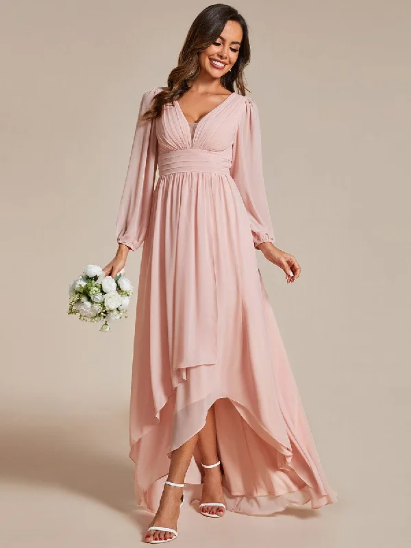 Relaxed Dresses Cozy Clothing Choices A-Line Pleated See-Through Long Lantern Midi Chiffon Bridesmaid Dress Relaxed Dresses Cozy Clothing Choices A-Line Pleated See-Through Long Lantern Midi Chiffon Bridesmaid Dress