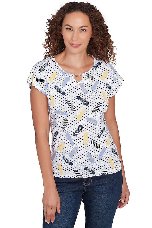 Cozy Vibes Effortless Street Chic Making Waves Flip Flop Top