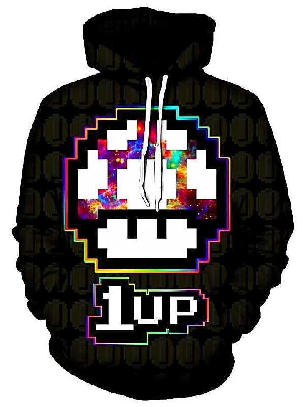 Timeless Comfort Trendy Soft Fit Level Up Mushroom Unisex Hoodie