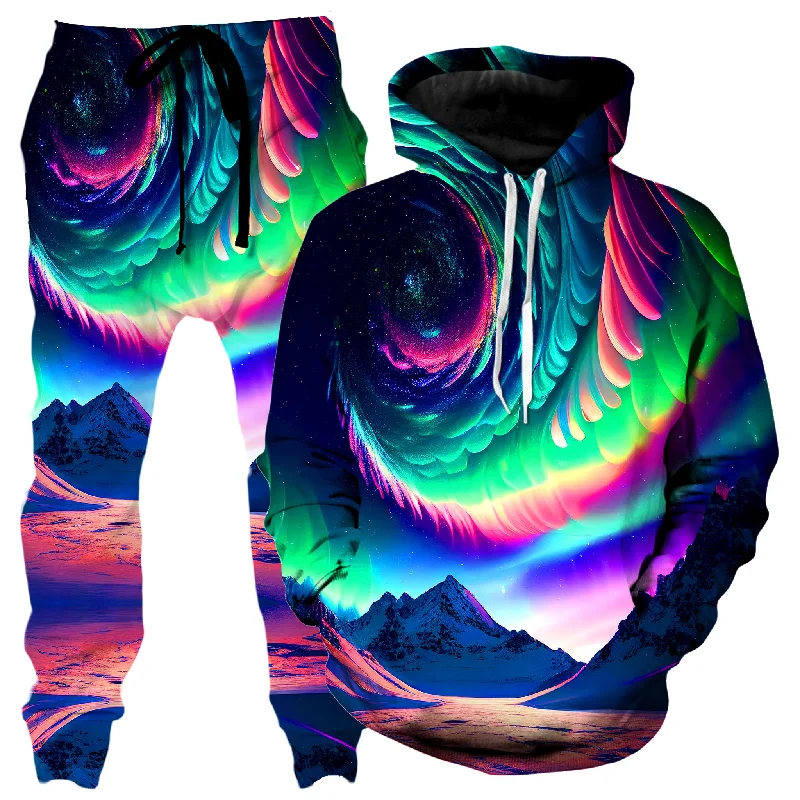 Cozy Chic Wear Cozy Everyday Wear Northern Lights II Hoodie and Joggers Combo