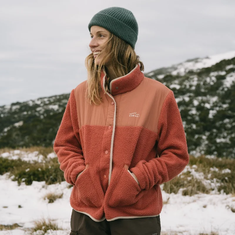 Comfortable Sweaters Cozy Chic Looks Womens Trail Fleece Redwood