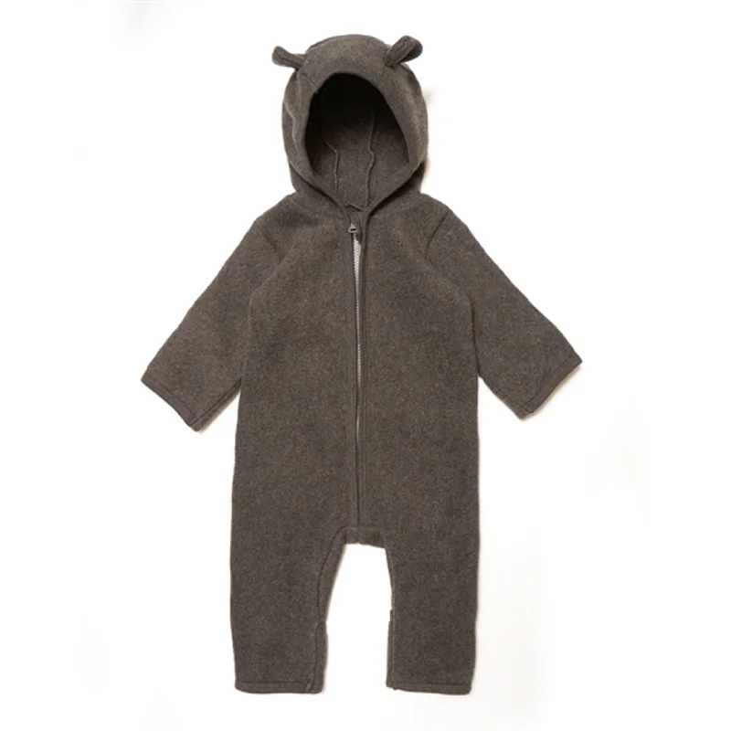 Light Comfort Comfortable Fashion Wearables Huttelihut Pram Suit Ears Cotton Fleece Mushi Cot Fleece Brown