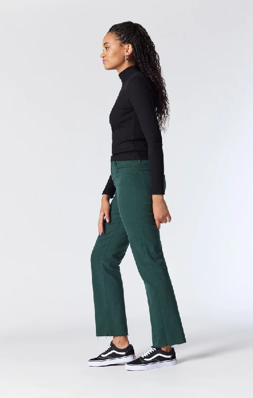 Relaxed Tops Practical Soft Layers BARCELONA WIDE LEG IN GREEN FLEX BLUE
