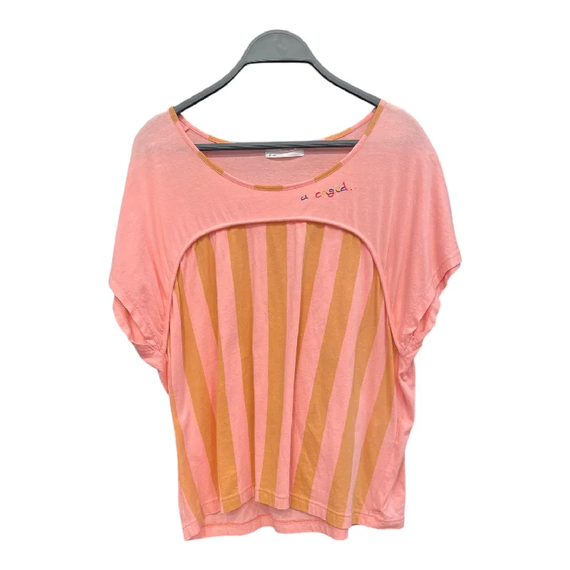 Relaxed Tops Effortless Comfort Fit Ne-net/T-Shirt/S/Cotton/PNK/