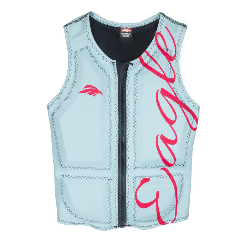 Comfy Dress Comfortable Trend Wear Eagle Women's Pro Logo Vest - Aqua/Watermelon