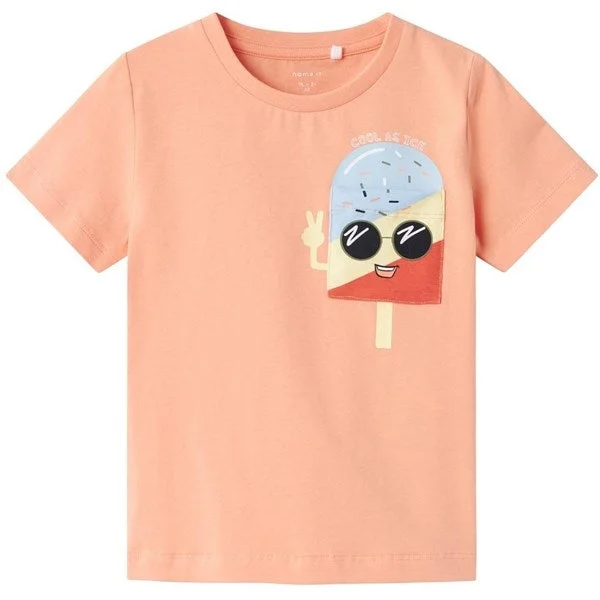 Elegant Fit Relaxed Fashion Styles Name it Papaya Punch Hikke T-Shirt
