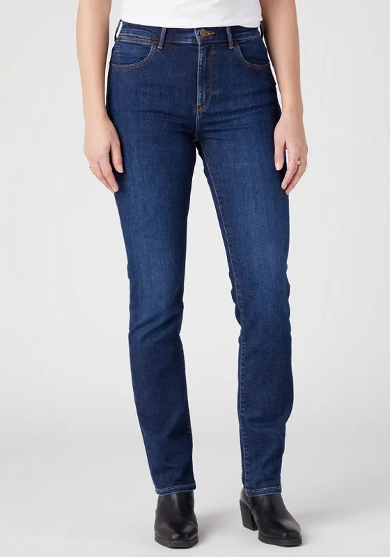 Comfortable Looks Comfy Layering Trends Wrangler Slim 610 High Rise Jeans, Kensington