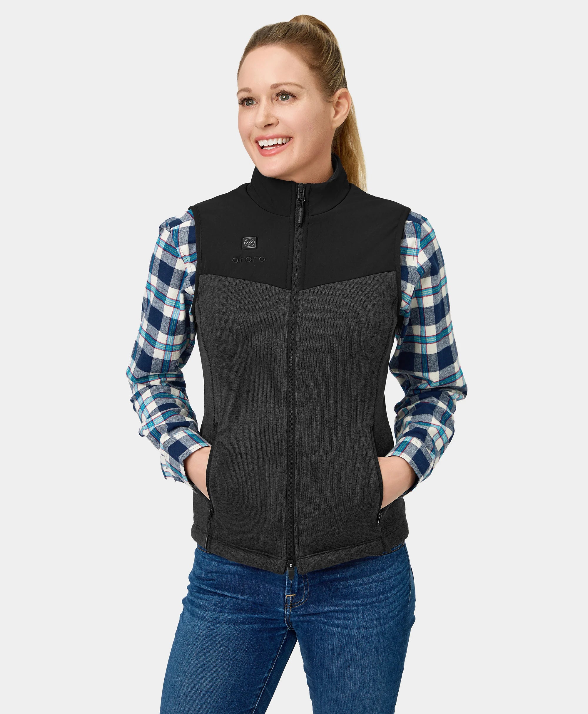 Easy Style Fashion Chic Comfort Augusta Women's Heated Sweater Fleece Vest