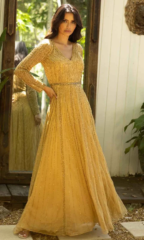Soft Wear Casual Soft Layers Primavera Couture 12010 - Modest Long Sleeve A-line Gown Soft Wear Casual Soft Layers Primavera Couture 12010 - Modest Long Sleeve A-line Gown