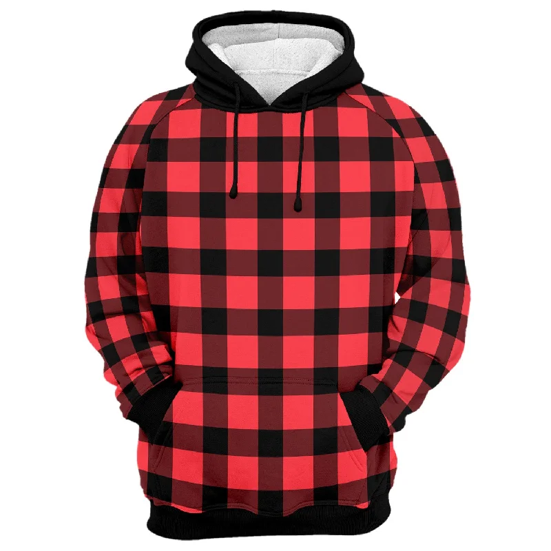 Smart Comfort Wear Cozy and Relaxed Wear Gingham Hoodie
