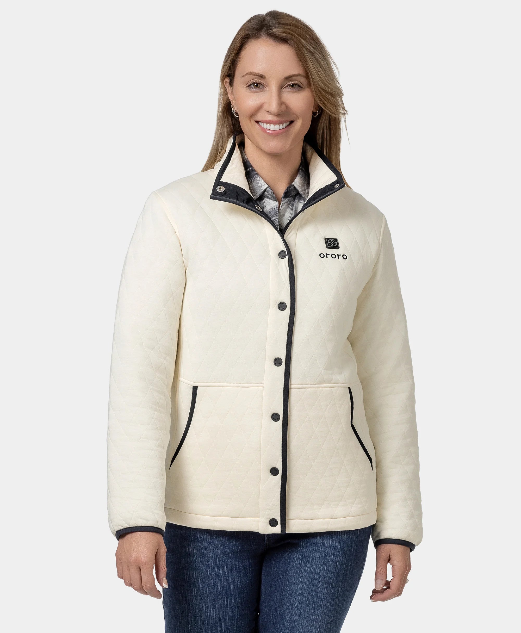 Cozy Chic Wear Effortless Cozy Layers Chalet Women's Quilted Heated Jacket
