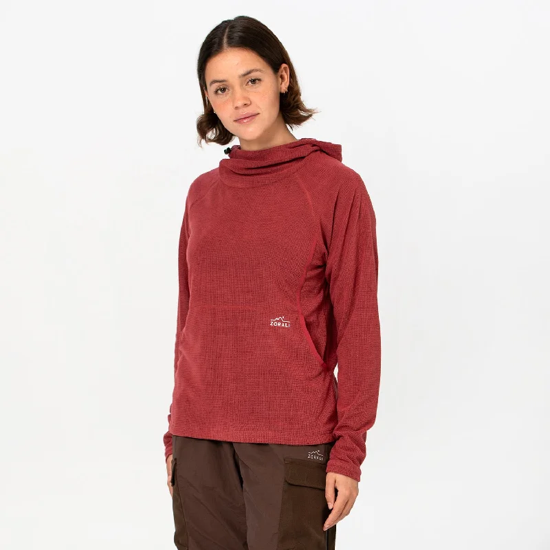 Relaxed Chic Relaxed Street Fashion Womens Air-Grid Fleece Cedar