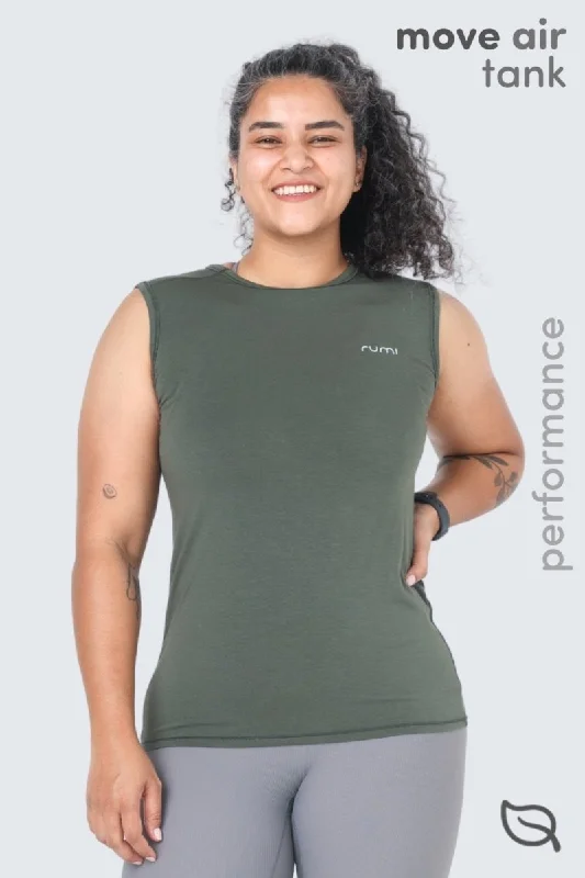 Stylish Jackets Simple Cozy Pieces WU Move Tank - Olive Deep