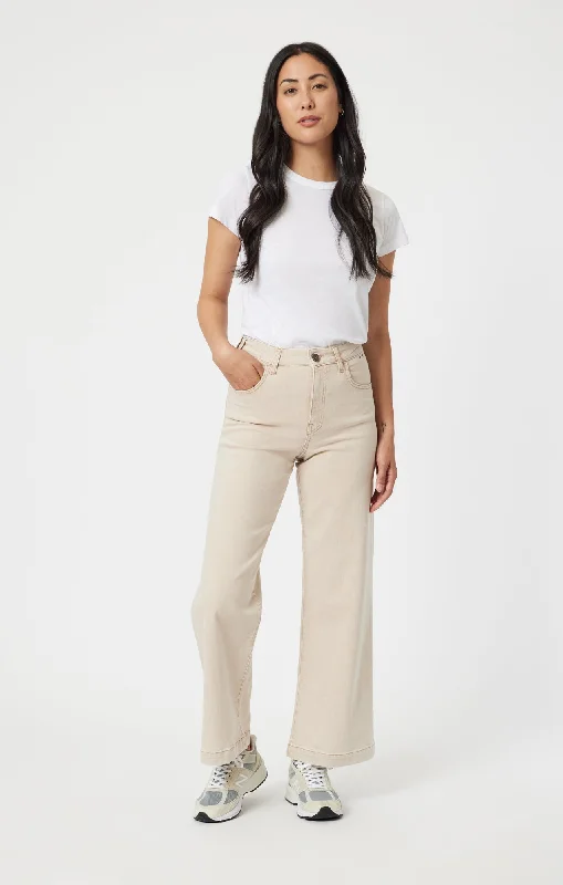 Timeless Comfort Trendy Streetwear Outfits PALOMA WIDE LEG IN BEIGE NATURAL DYE