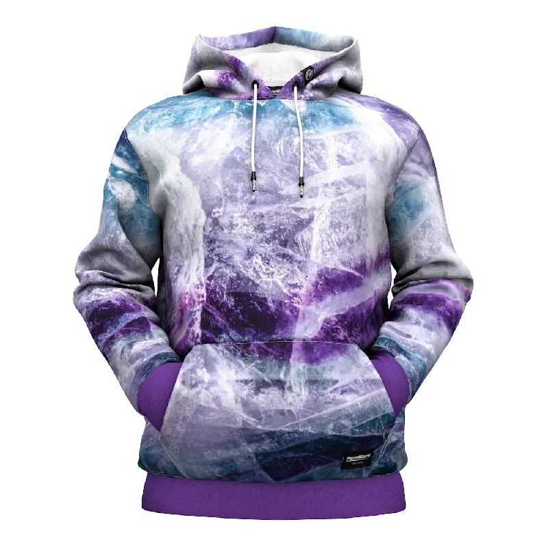 Fashion Comfort Effortless Street Chic Mineral Stone Fluorite Crystal Hoodie