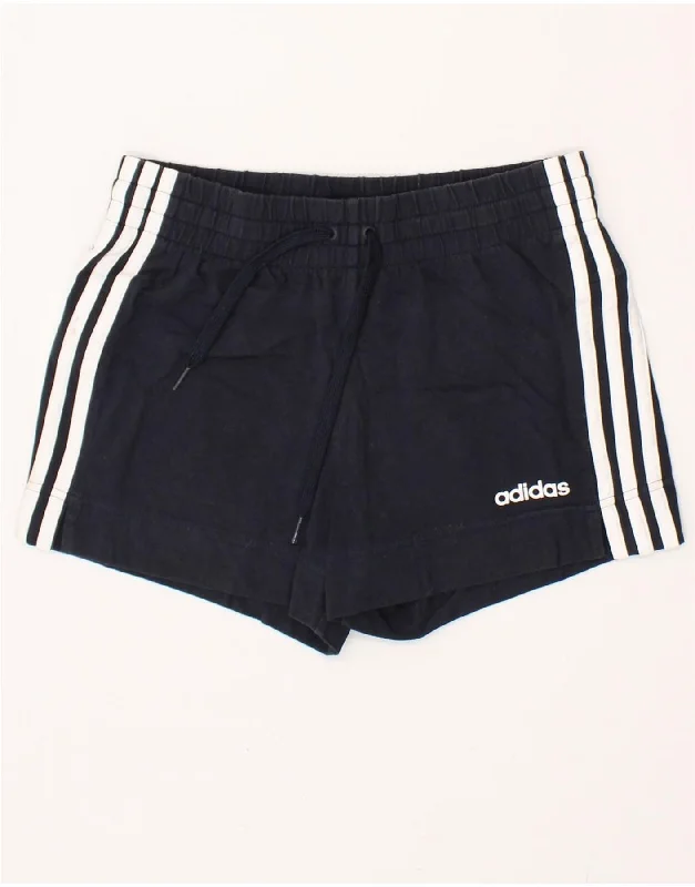 Elegant Wear Simple Chic Pieces ADIDAS Womens Sport Shorts UK 4/6 XS Navy Blue Cotton Elegant Wear Simple Chic Pieces ADIDAS Womens Sport Shorts UK 4/6 XS Navy Blue Cotton
