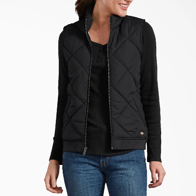 Smart Casuals Relaxed Chic Pieces DICKIES Women's Quilted Vest - FE800