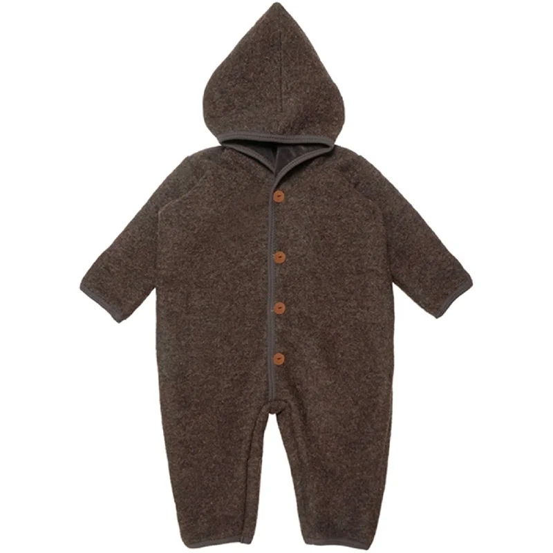 Smart Casuals Cozy Everyday Wear Huttelihut Pram Suit Wool Pooh Dark Brown
