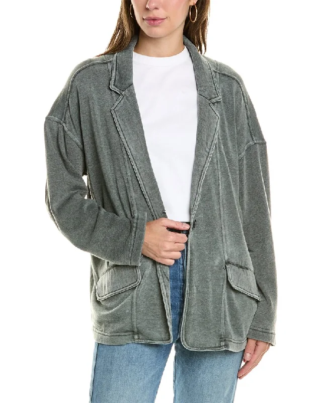 Trendy Wear Comfortable Wear Choices Vintage Havana Fleece Blazer