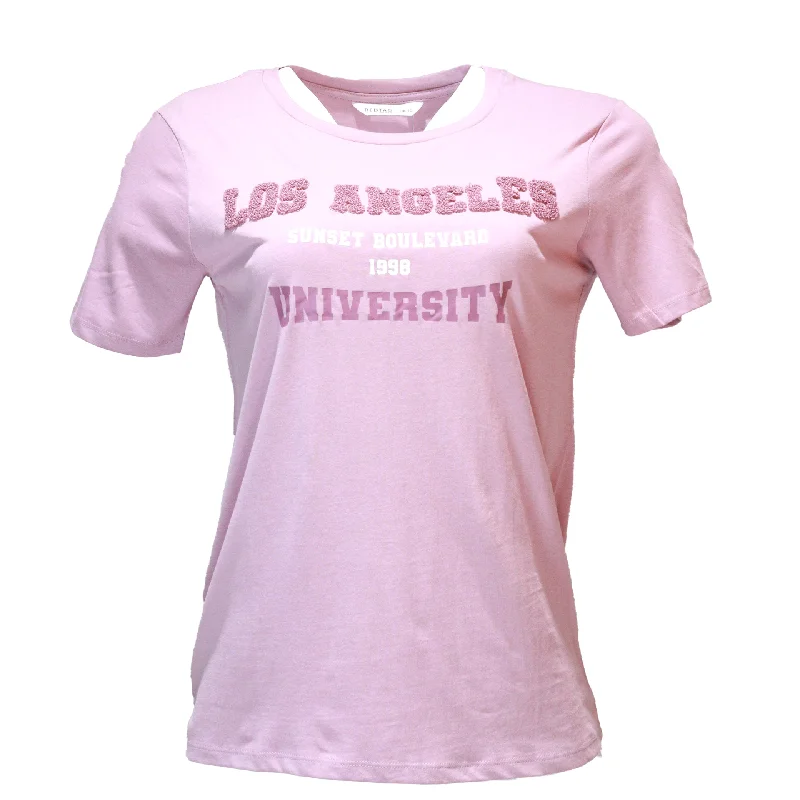 Effortless Outfits Relaxed Layered Looks Mauve City Toweling Emebellished T Shirt