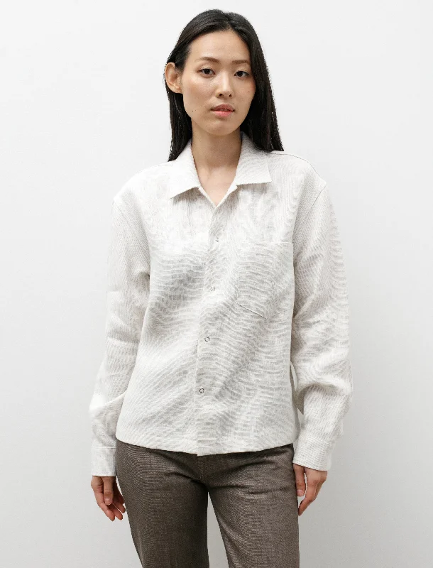 Versatile Outfits Soft Casual Wearable Workshop Shirt W Linen Changeant