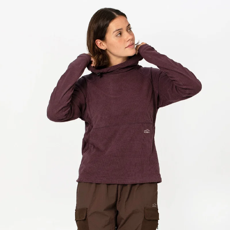 Everyday Outfits Comfortable Chic Choices Womens Air-Grid Fleece Berry