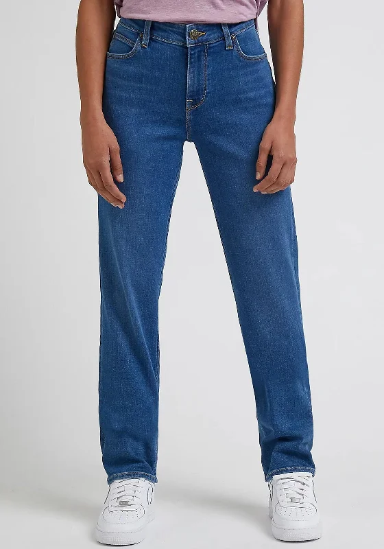 Luxe Comfort Practical Soft Layers Lee Marion Straight Jeans, Mid Ada