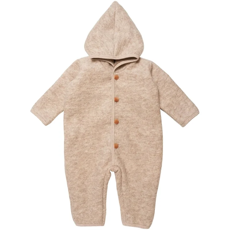 Soft Style Street Fashion Comfort Huttelihut Pram Suit Wool Pooh Sand