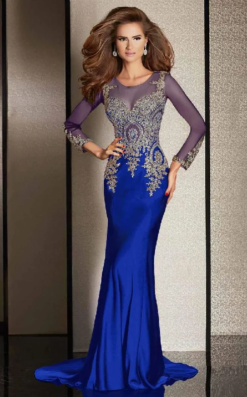 Weekend Comfort Cozy Everyday Layers Clarisse - M6203 Embellished Illusion Scoop Dress