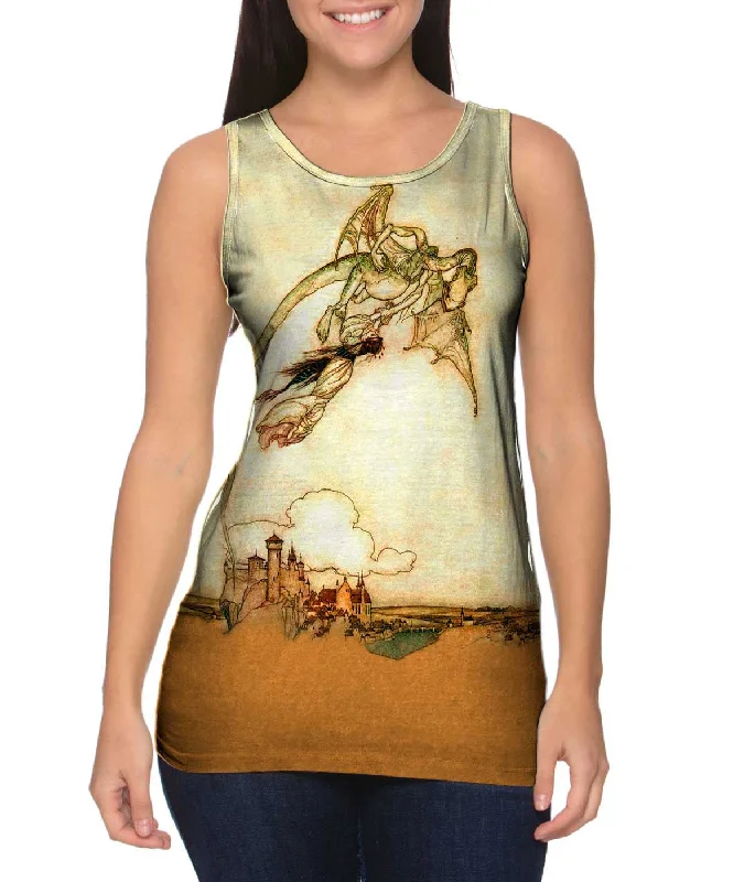 Relaxed Chic womensclothing-dresses-dressArthur Rackham - "Grimms Fairy Tales Dragon Illustration" (1909)