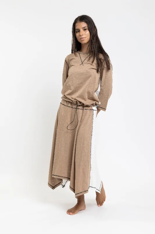 Versatile Wear Simple Cozy Pieces TNS23538-B-SKIRT
