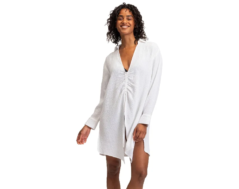 Sporty Comfort Soft Cozy Wear Roxy Summer Limonade Shirt Dress
