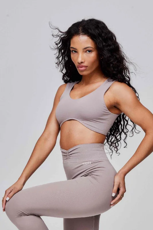 Casual Fit Comfortable Warm Layers Butterluxe Curved Bra - Fig Glaze