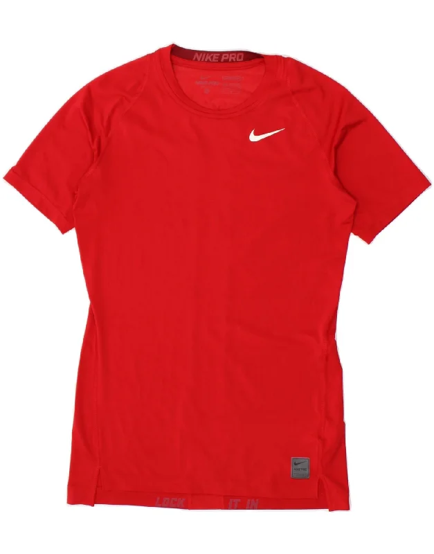 Soft Looks Simple Comfort Choices NIKE Womens Dri Fit T-Shirt Top UK 12 Medium Red Polyester Soft Looks Simple Comfort Choices NIKE Womens Dri Fit T-Shirt Top UK 12 Medium Red Polyester