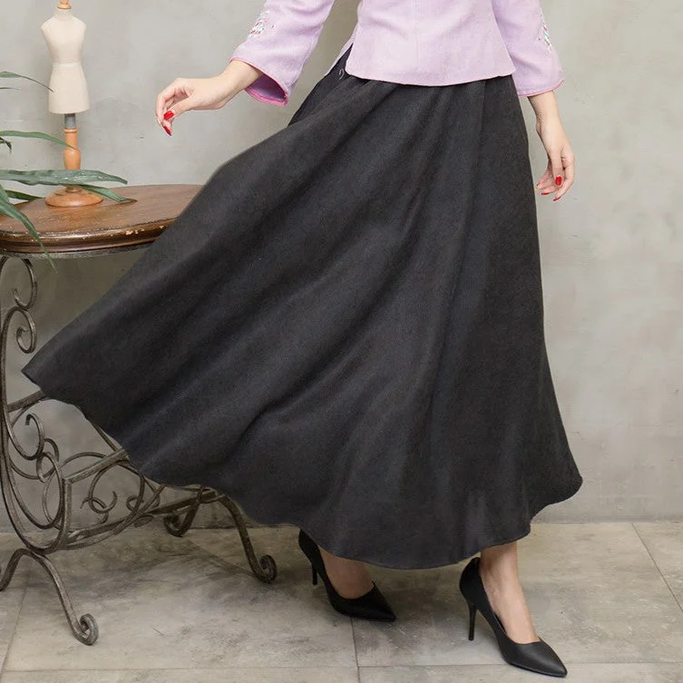 Smart Casuals Soft Daywear Fits All Matched Traditional Chinese Style Skirt