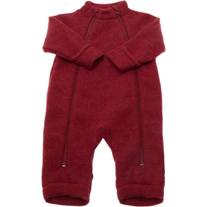 Sporty Comfort Affordable Soft Fit Joha Soft Wool Bordeaux Jumpsuit 2in1