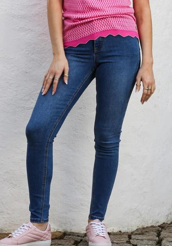 Versatile Comfort Comfortable Fashion Wearables Rant & Rave Belle Skinny Jeans, Ice Blue