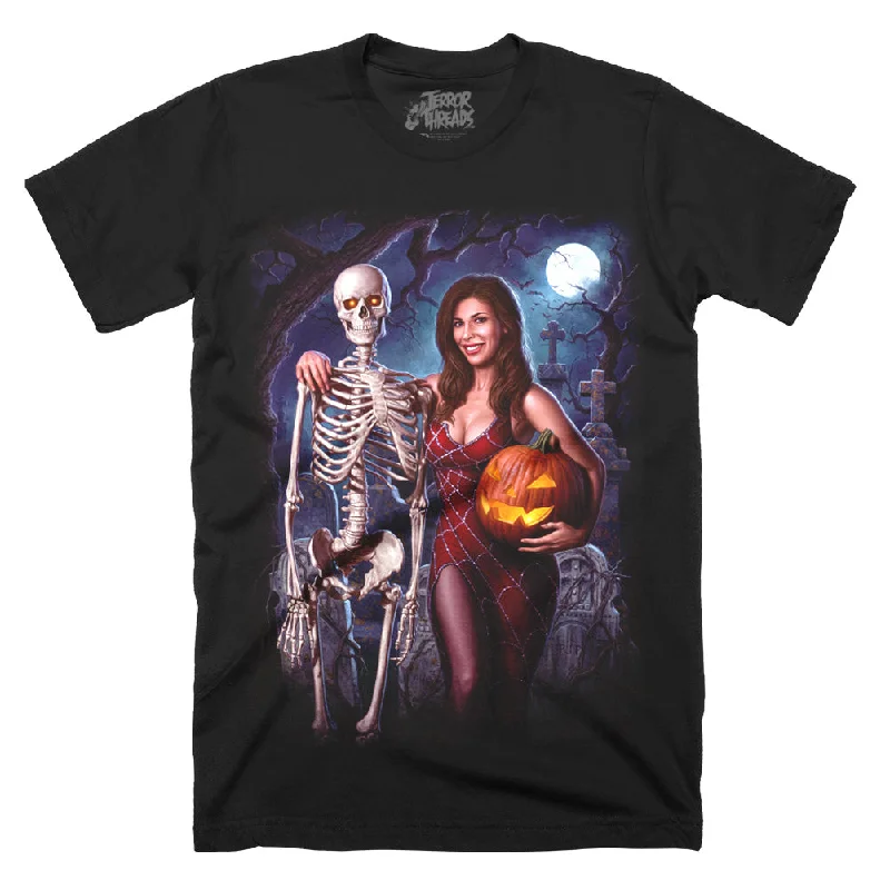 Warm Layers Relaxed Layered Looks Felissa Rose Graveyard Ghoul T-Shirt