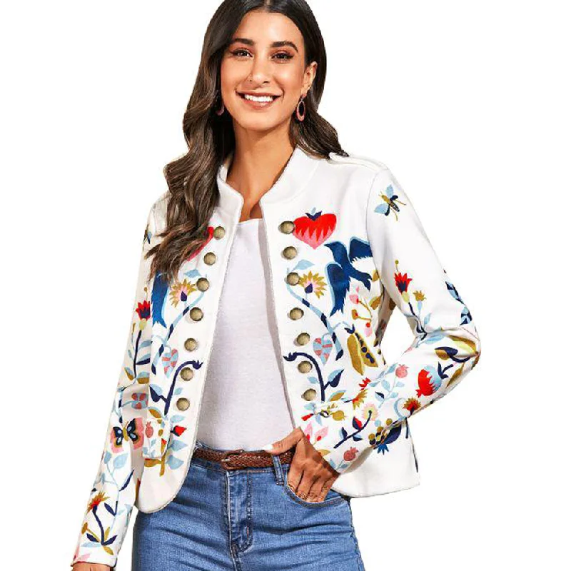Everyday Comfort Cozy Everyday Styles Classy Fashion Floral Print Carfigan Top Coats