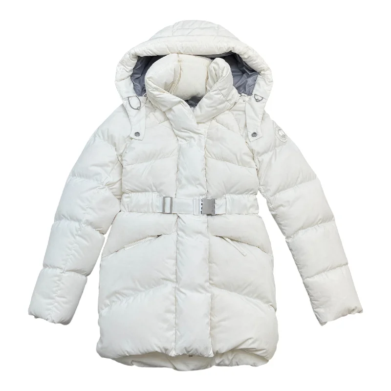Relaxed Tops Comfortable Wear Choices Women's Marlow Belted Down Jacket White Size XS Relaxed Tops Comfortable Wear Choices Women's Marlow Belted Down Jacket White Size XS