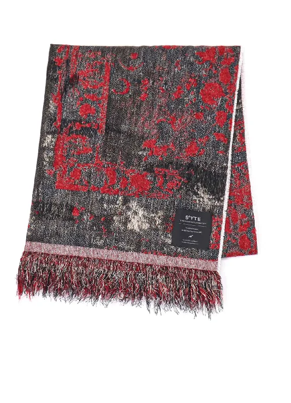 Breathable Style Trendy Soft Comfort FLORAL JACQUARD STOLE