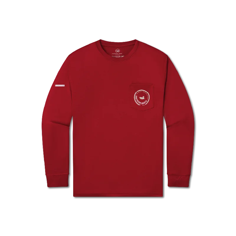 Sporty Comfort Trendy Chic Comfort FieldTec™ Pocket Tee - Long Sleeve