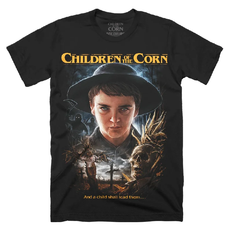 Soft Style Relaxed Street Fashion Children Of The Corn Lead Them T-Shirt