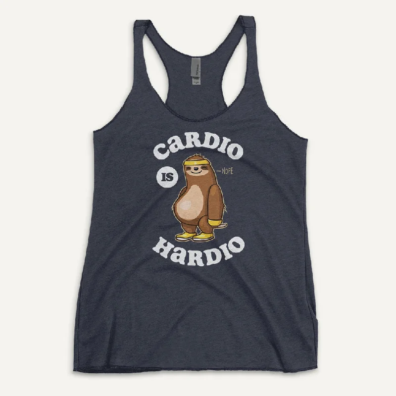 Luxe Comfort Chic and Comfortable Pieces Cardio Is Hardio Women's Tank Top