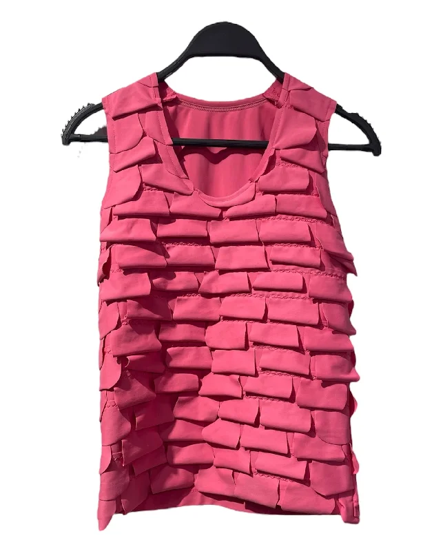 Effortless Elegance Trendy Warm Layered Pieces COMME des GARCONS///Vest/S/Plain/Cotton/PNK//W [Contemporary] Essentials/