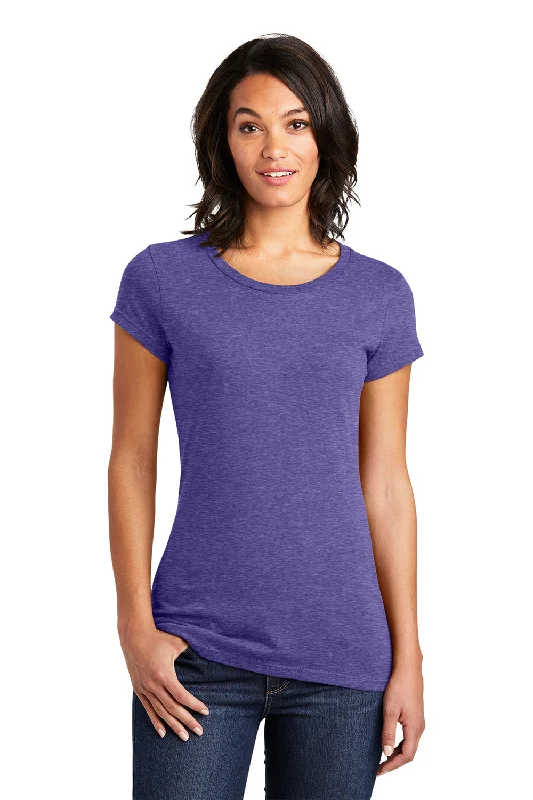 Sporty Elegance Practical Chic Pieces District Womens Very Important Short Sleeve Crewneck T-Shirt - Heather Purple