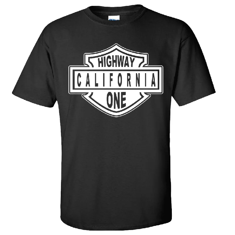 Easygoing Style Streetwear Comfort Pieces California Highway One Asst Colors T-shirt/tee