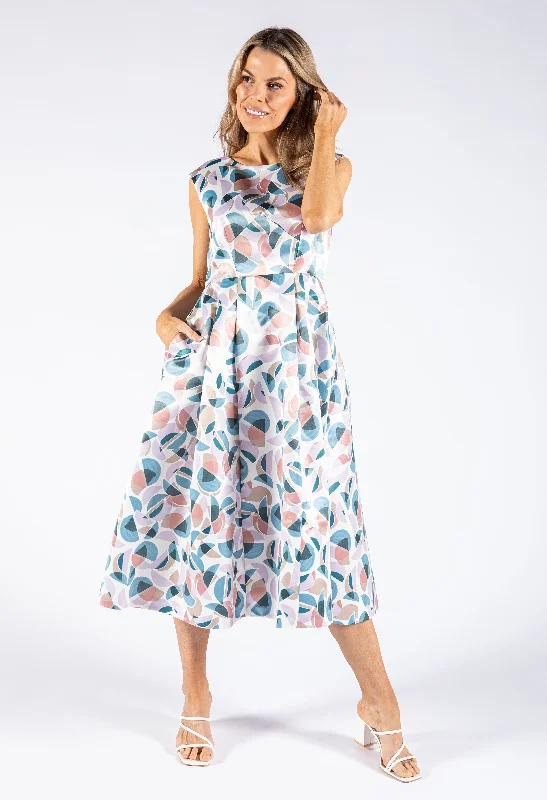 Soft Style Soft Chic Apparel A-Line Midi Dress