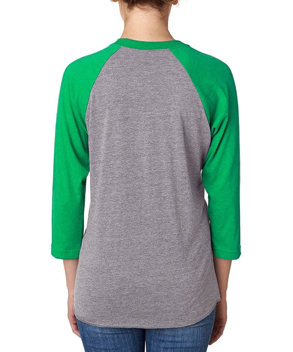 Breathable Style Simple Comfort Choices 6051 - Next Level Unisex Triblend 3/4-Sleeve Raglan T-Shirt